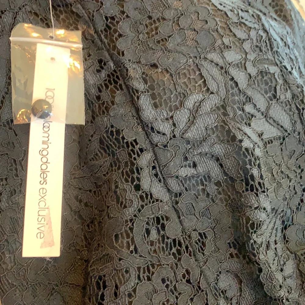 Aqua Puff Sleeve Black Lace Top Size XS - Picture 5 of 5